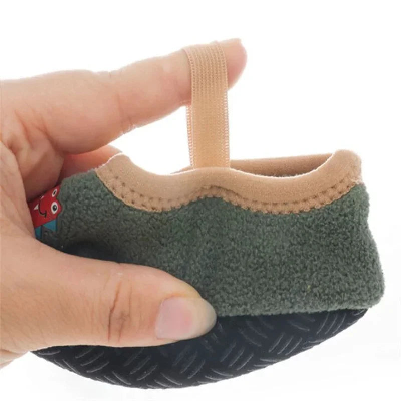 Newborn Baby Cartoon Shoes Anti Slip Rubber Sole First Walker Slippers