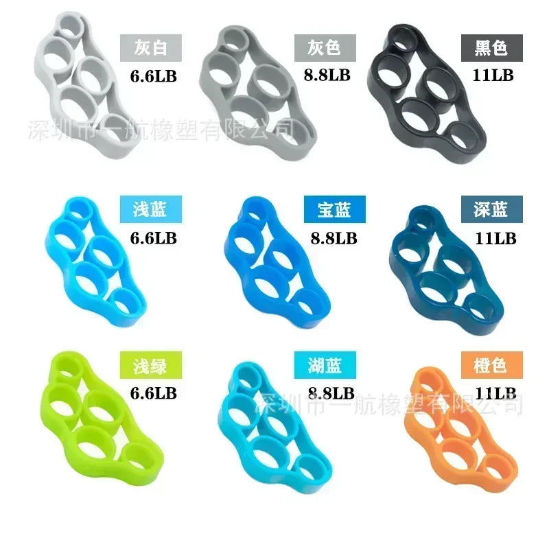 Hand Grip Strengthener Finger Trainer Resistance 6 Level Gym Exercise Tool