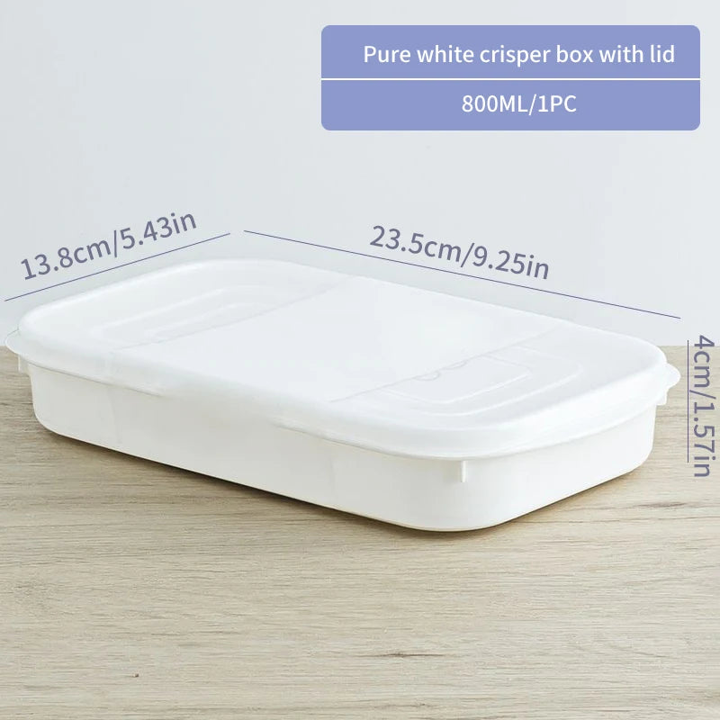 Food Grade Refrigerator Storage Box Divided Fruit Vegetable Meat Organizer Container