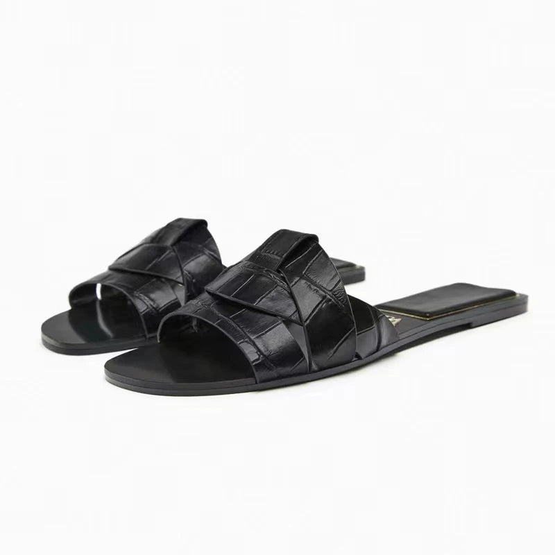 Women Open Toe Slide Sandals Soft Breathable Casual Slippers