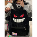 Cute Purple Ghost Cartoon Backpack Large Kawaii Storage Bag