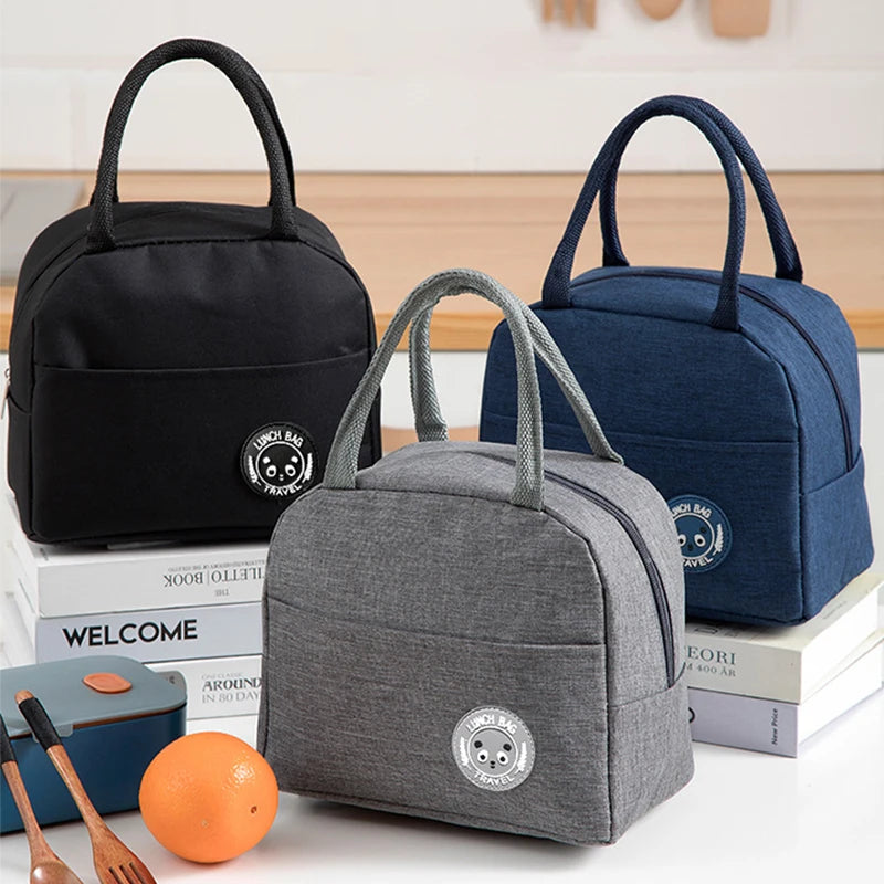 Insulated Lunch Bag Bento Pack Aluminum Foil Meal Bag Ice Pack Student Lunch Handbag