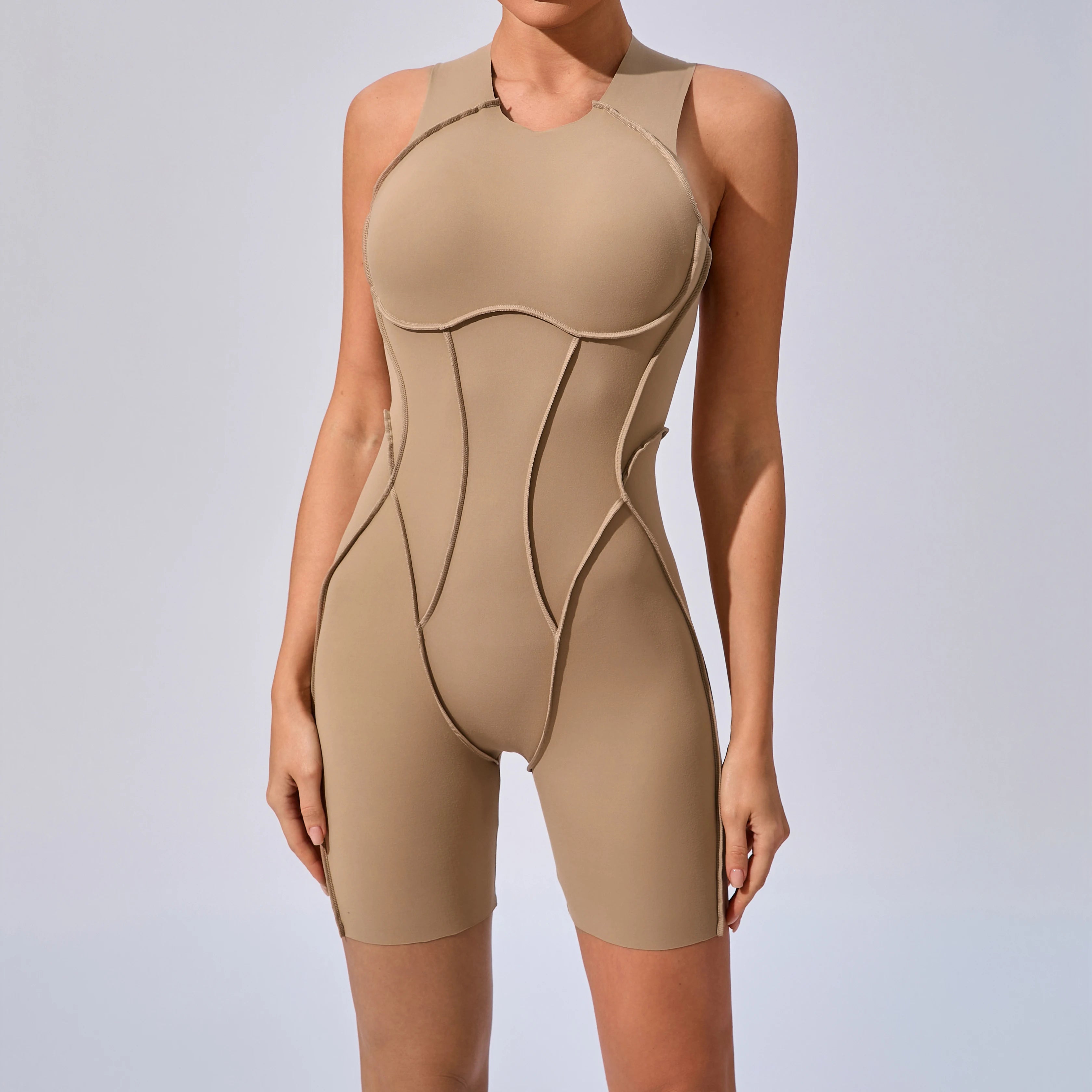 Women Sports Jumpsuit Gym Fitness Bodysuit Training Romper Sportswear
