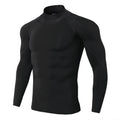 Men Compression Long Sleeve Quick Dry Gym Running Fitness Rash Guard Shirt