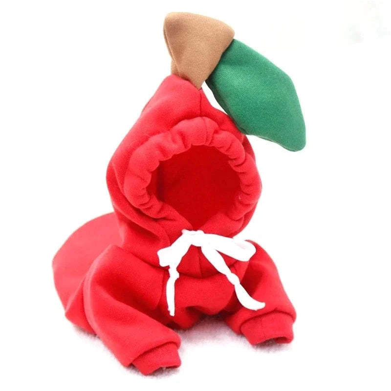 Cute Fruit Dog Hoodie Warm Fleece Pet Jacket