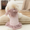 Heart Print Dog Winter Jacket Warm Puppy Coat for Small Pets