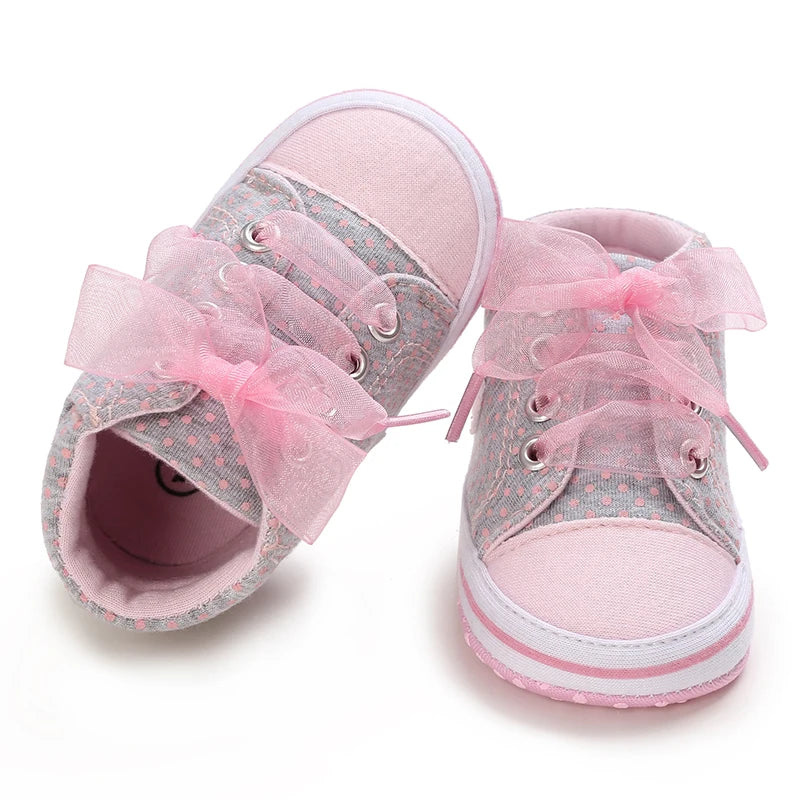 Baby Girl Pink Flat Shoes Soft Sole Lightweight Walking Shoes