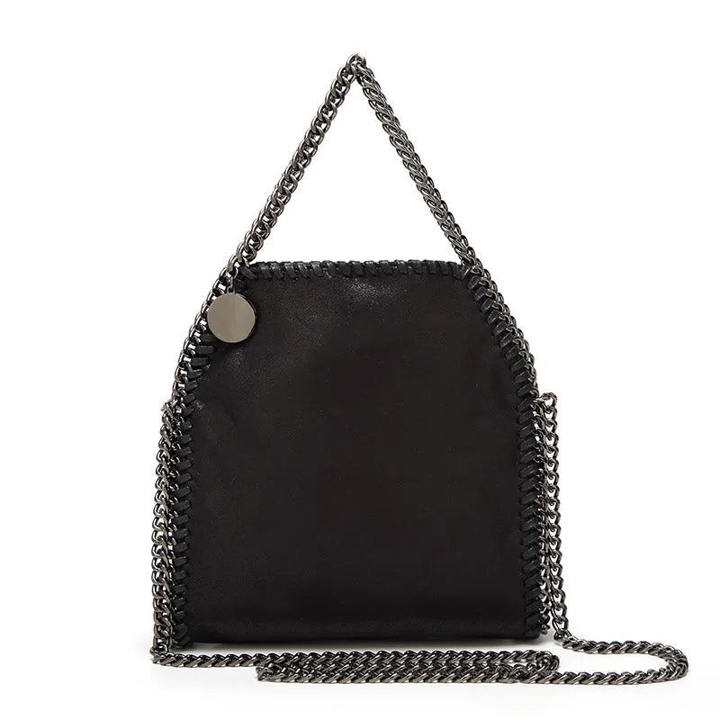 Women Chain Shoulder Bag PU Leather Crossbody Tote Handbag