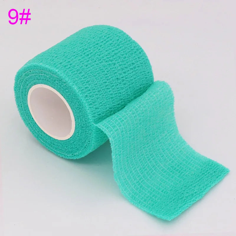 Colored Self Adhesive Elastic Sports Wrap Tape 18 Colors Athletic Support Bandage Knee Finger Ankle Protection