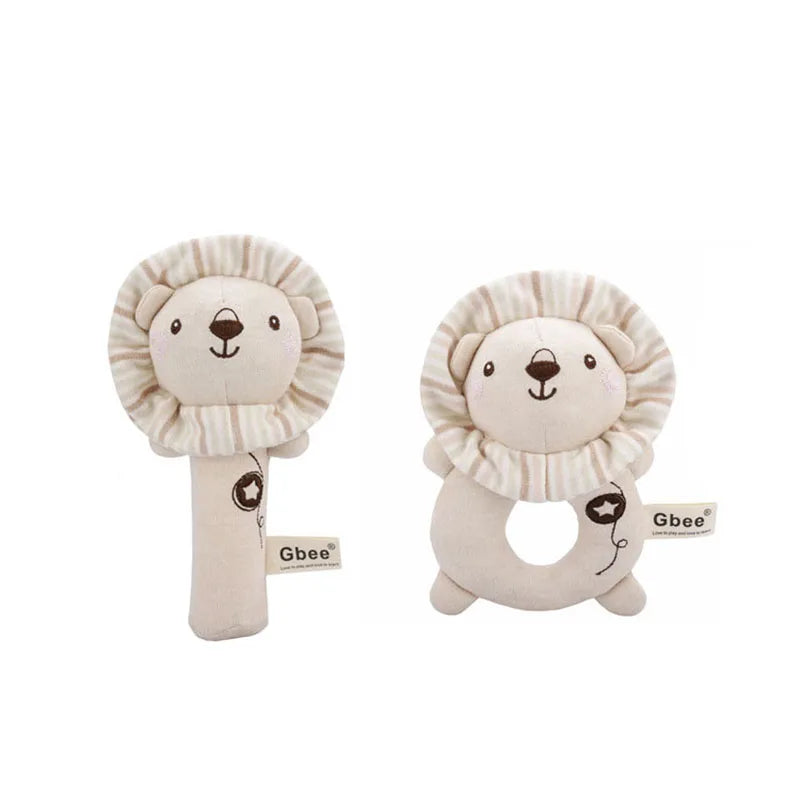 Organic Cotton Baby Hand Rattle Soothing Toy