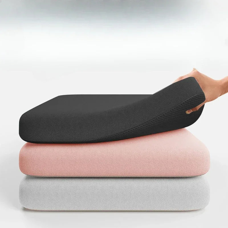 Memory Foam Seat Cushion 4cm Thick Ergonomic Chair Pad Office Car Seat Cushion Pressure Relief Non-Slip Comfort Pillow