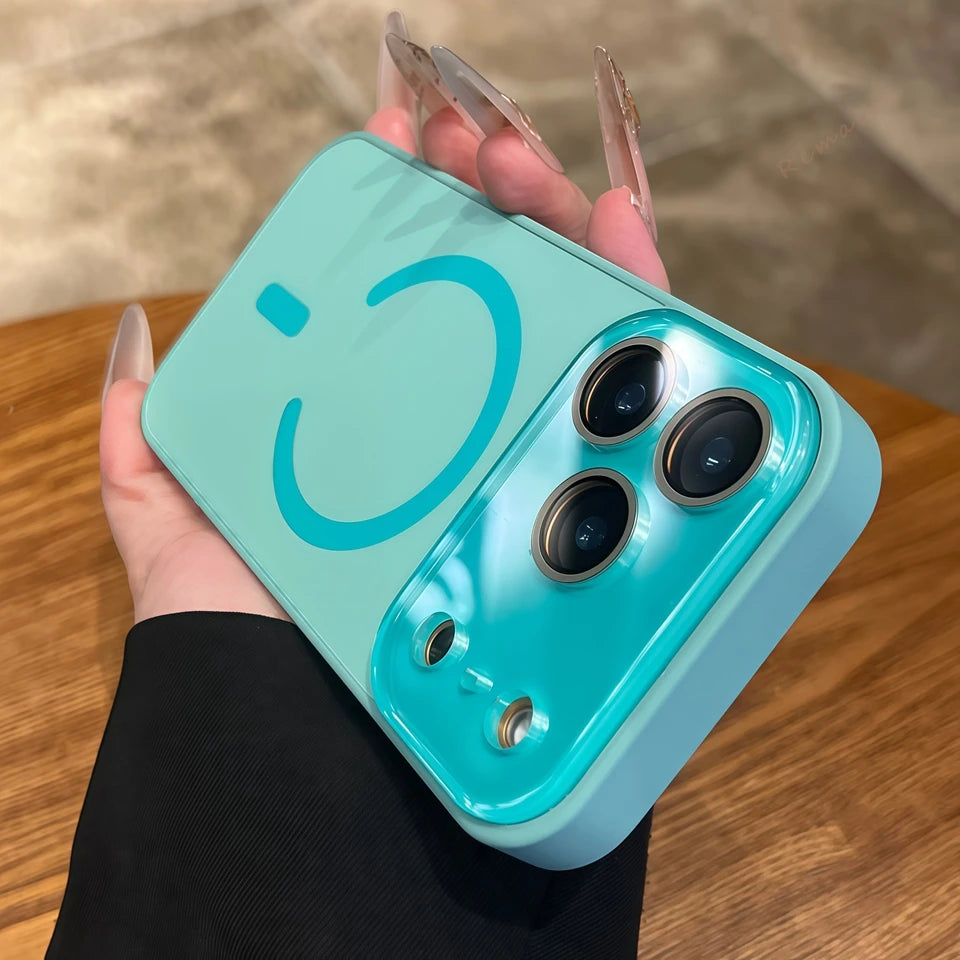 Magnetic MagSafe Big Window Charging iPhone Case