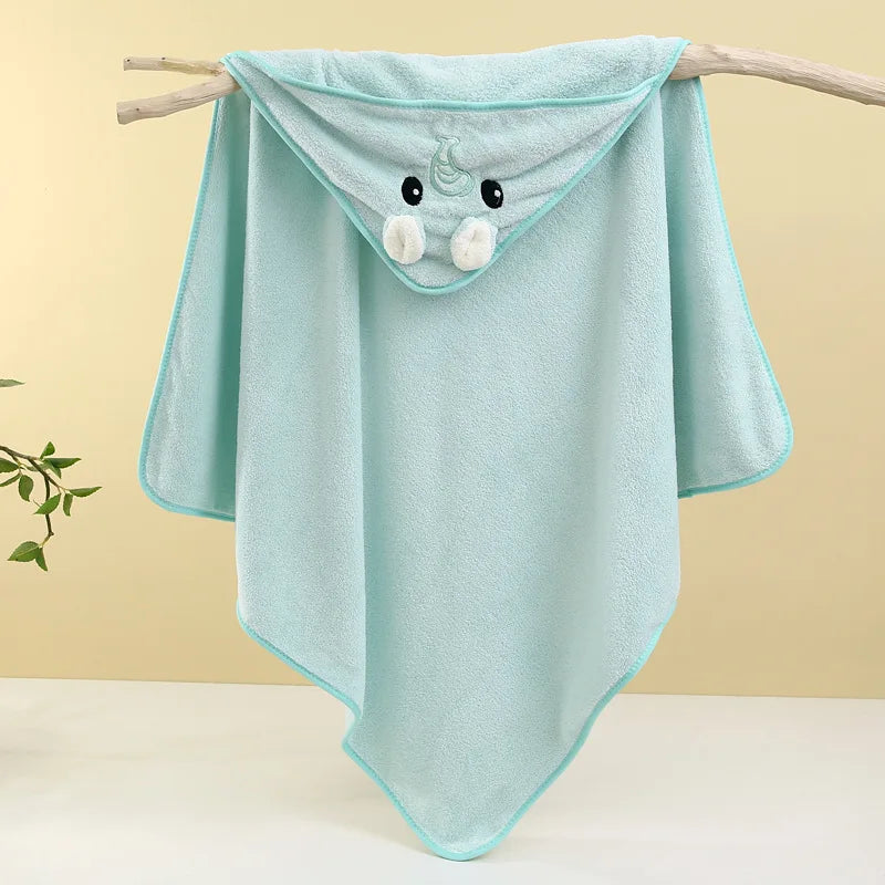 Baby Bath Towel Soft Absorbent Newborn Swaddle Wrap Blanket