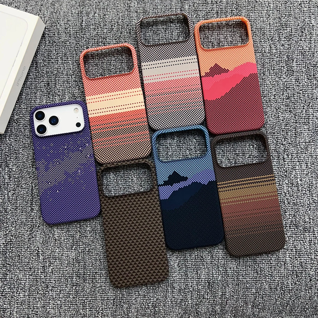 Carbon Fiber MagSafe Magnetic Frameless PC Bumper iPhone Case