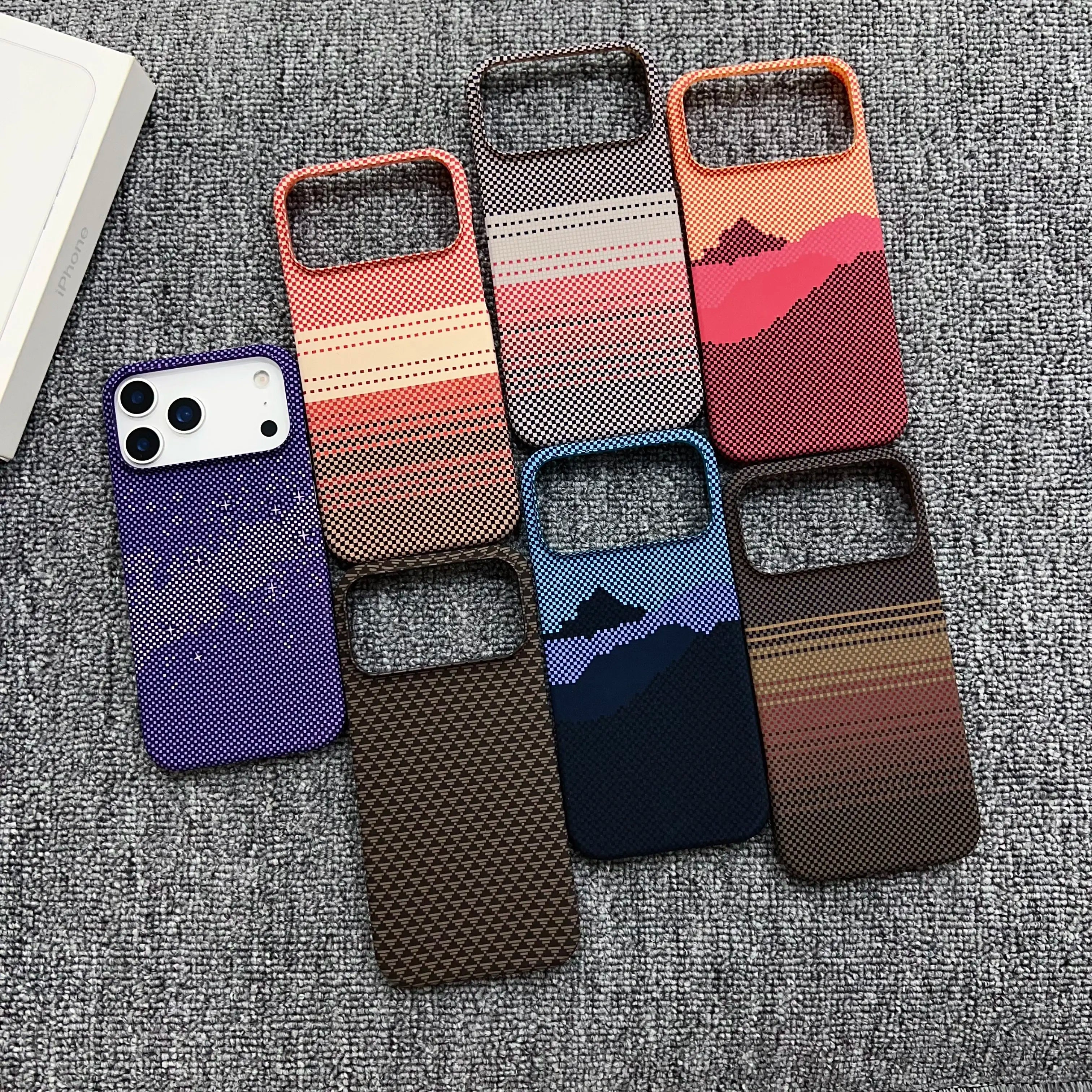 Carbon Fiber MagSafe Magnetic Frameless PC Bumper iPhone Case