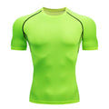Men Compression Running T Shirt Breathable Gym Training Fitness Tight Sport Tee