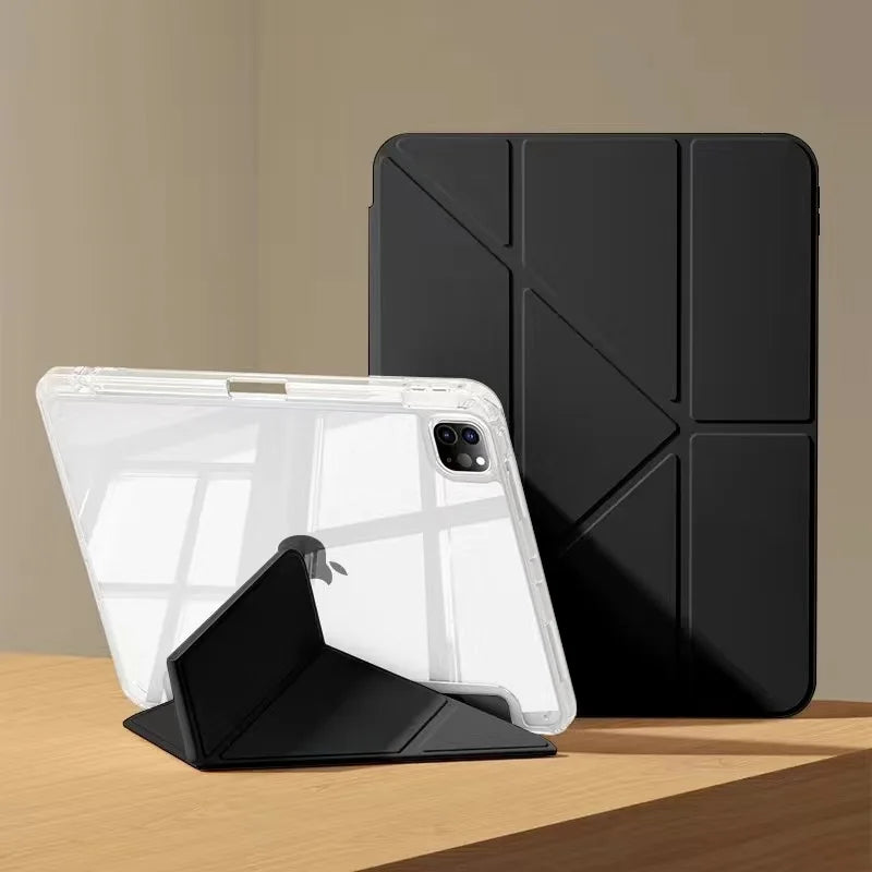 iPad Smart Case with Pen Holder Cover for iPad Air Pro Mini 7 6 5 4 3 2 1