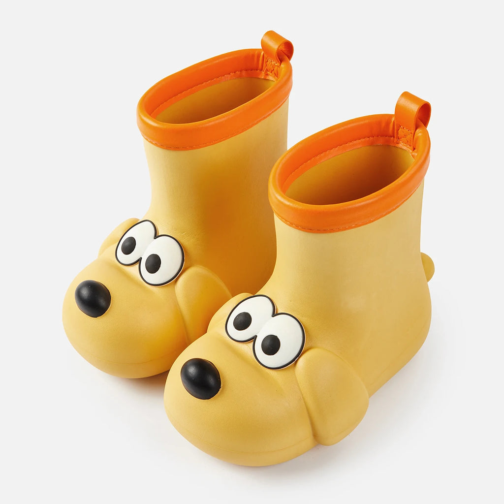 Kids Waterproof Rain Boots Non Slip Puppy Rain Shoes for Boys & Girls