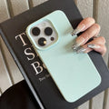 Matte Soft Leather Candy Shockproof Silicone iPhone Case