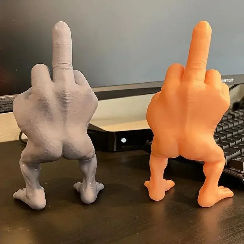 Funny Middle Finger Desk Figure Resin Office Desktop Decoration Creative Ornament