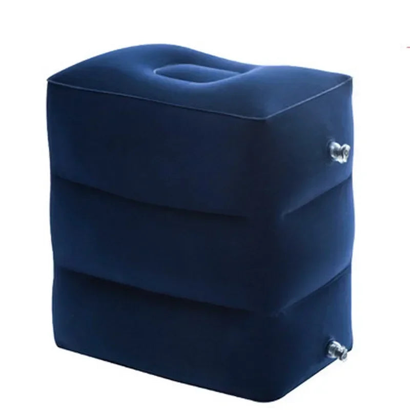 Inflatable Travel Footrest Pillow for Airplane Car Bus