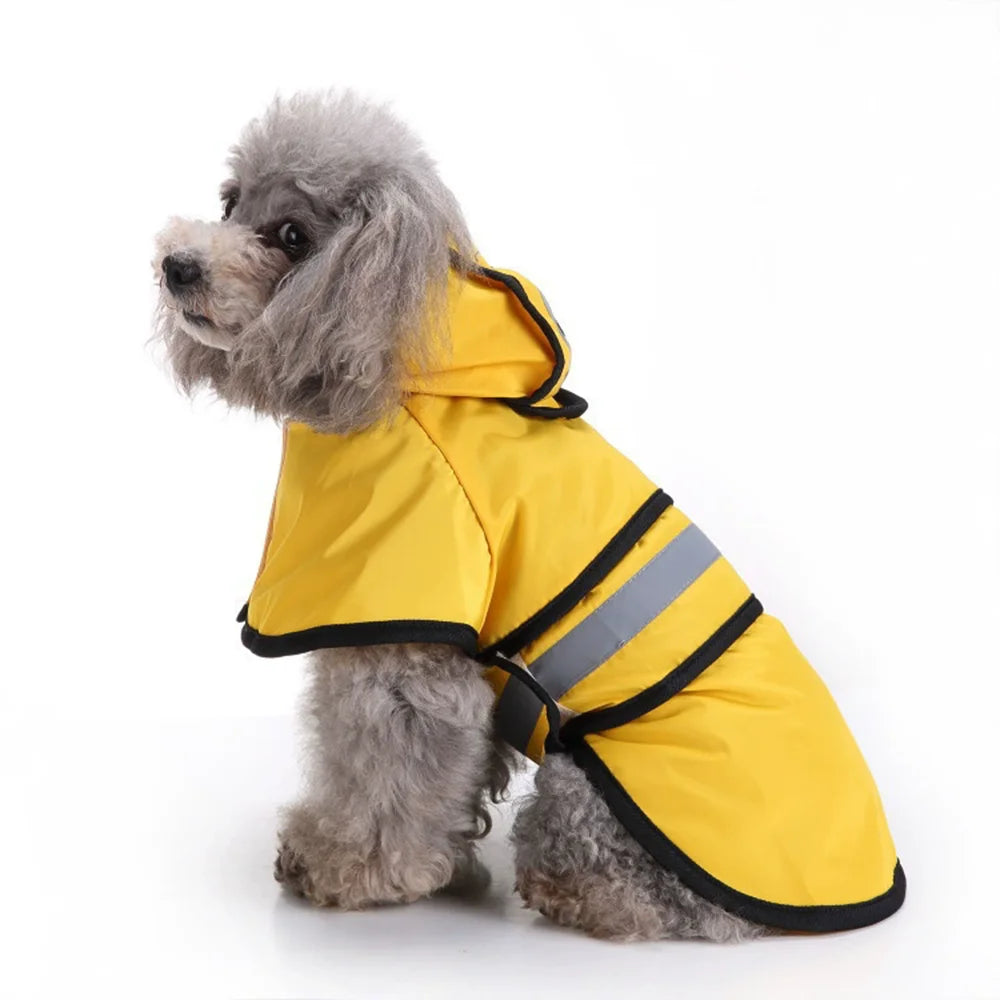 Dog Raincoat with Hood – Waterproof Pet Rain Jacket for Outdoor Walks