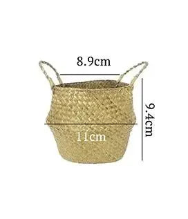 Seagrass Rattan Hanging Basket Flowerpot Laundry Storage