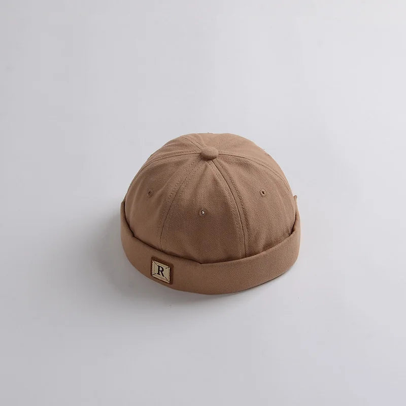 Washed Denim Baby Brimless Hat Adjustable Kids Docker Cap