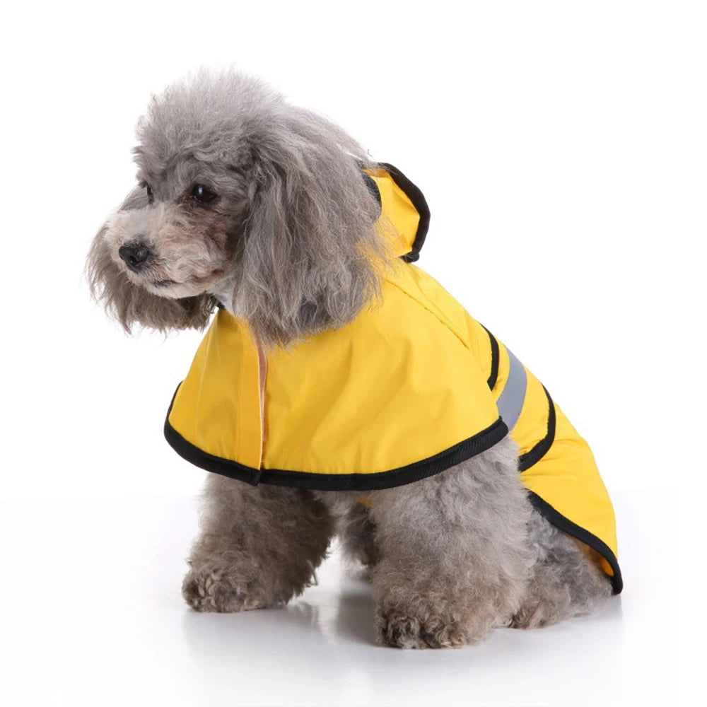 Dog Raincoat with Hood – Waterproof Pet Rain Jacket for Outdoor Walks