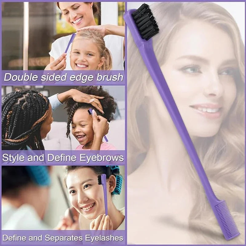 Hair Comb Set 5-6pcs Detangling Curly Hair Rat Tail Edge Salon Brush Styling Tools