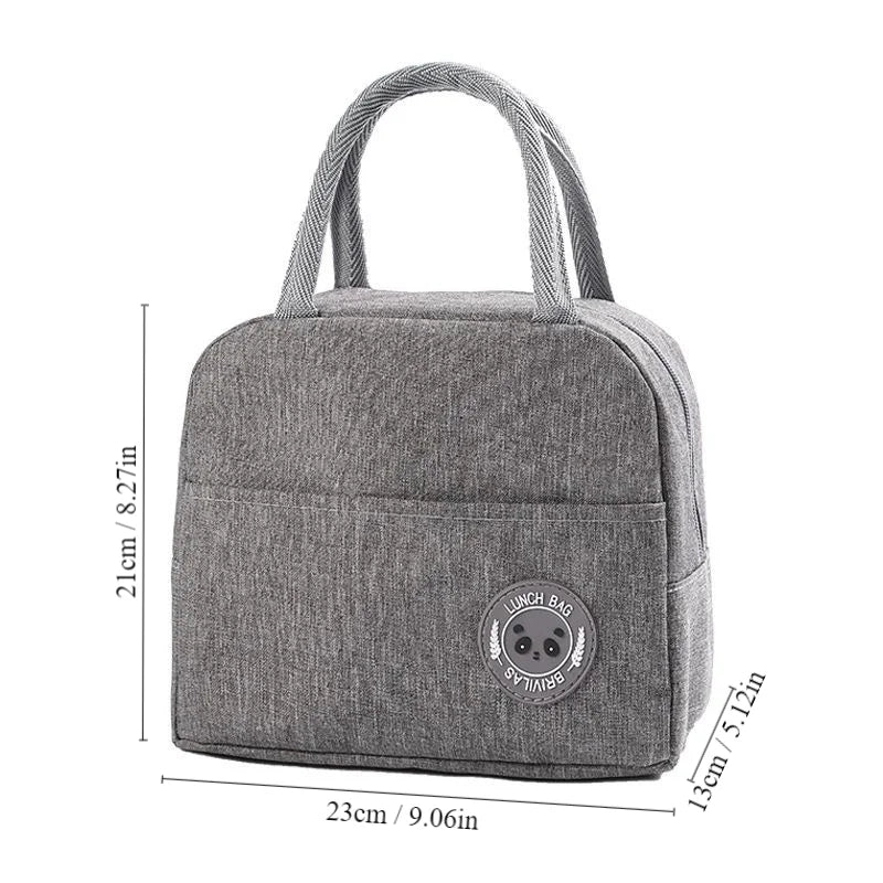 Insulated Lunch Bag Bento Pack Aluminum Foil Meal Bag Ice Pack Student Lunch Handbag