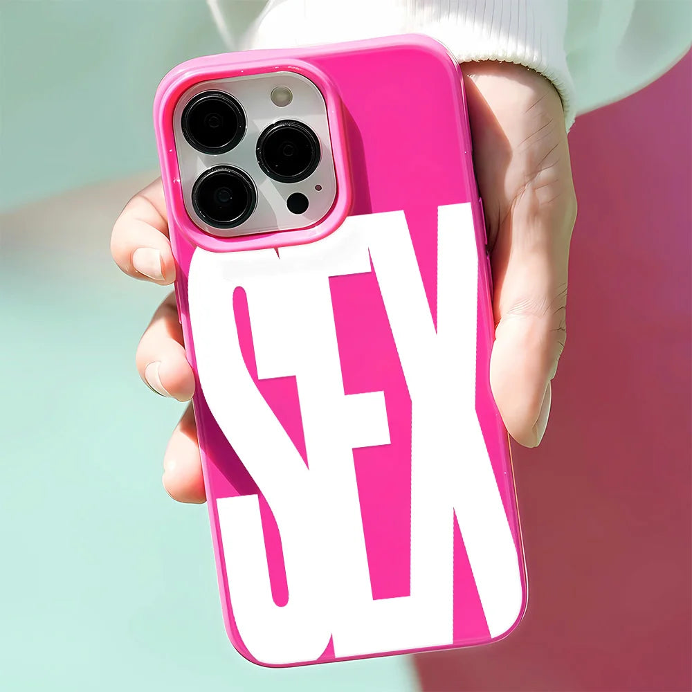 Glossy Sex Icon Pattern iPhone Case