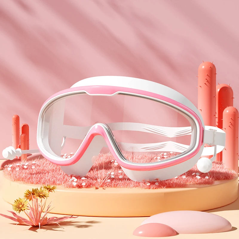Anti Fog Swim Goggles No Leak Wide Vision for Kids Adults Pool Swimming Glasses