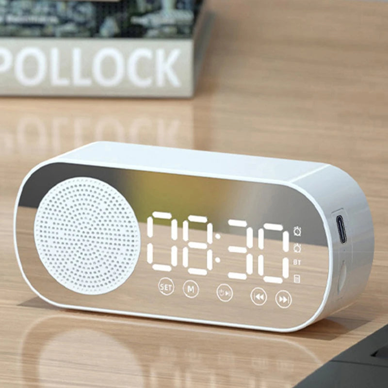 Multi-functional Bluetooth Speaker with Alarm Clock Subwoofer