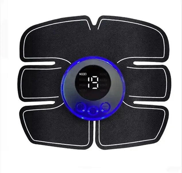 EMS Abs Stimulator Pads Muscle Toner Electric Abdominal Trainer USB Rechargeable Fitness Body Workout Patch
