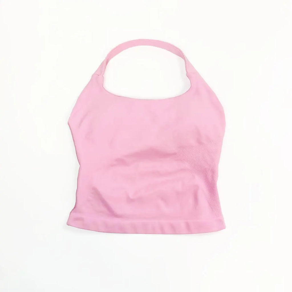Yoga Tank Top Women Removable Pad Sports Bra Gym Fitness Activewear