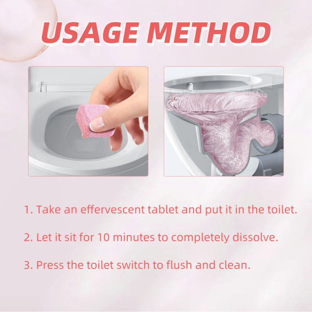 Toilet Cleaning Tablets Deodorizing Stain Remover 3 20pcs