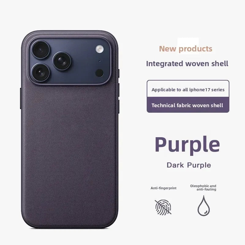 Woven Texture iPhone Case – MagSafe Compatible Protective Cover