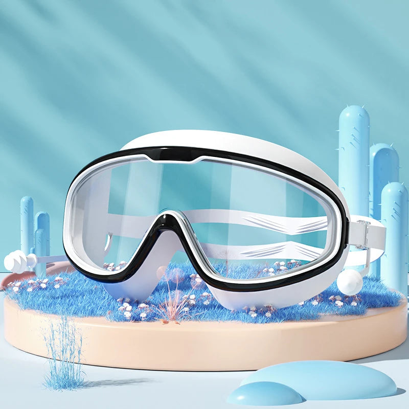 Anti Fog Swim Goggles No Leak Wide Vision for Kids Adults Pool Swimming Glasses