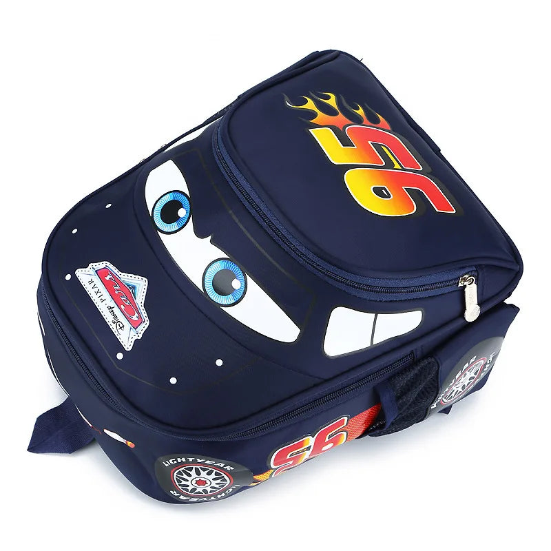 Cartoon Car Kids Backpack for Boys Ages 3 to 6