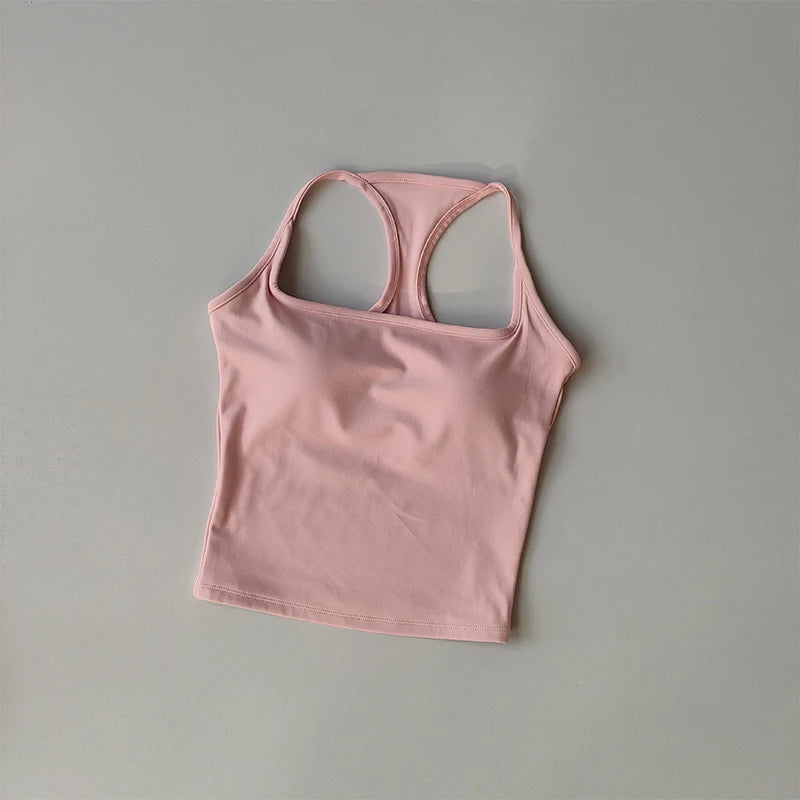 Women Sports Bra Vest Shockproof Padded Yoga Fitness Top