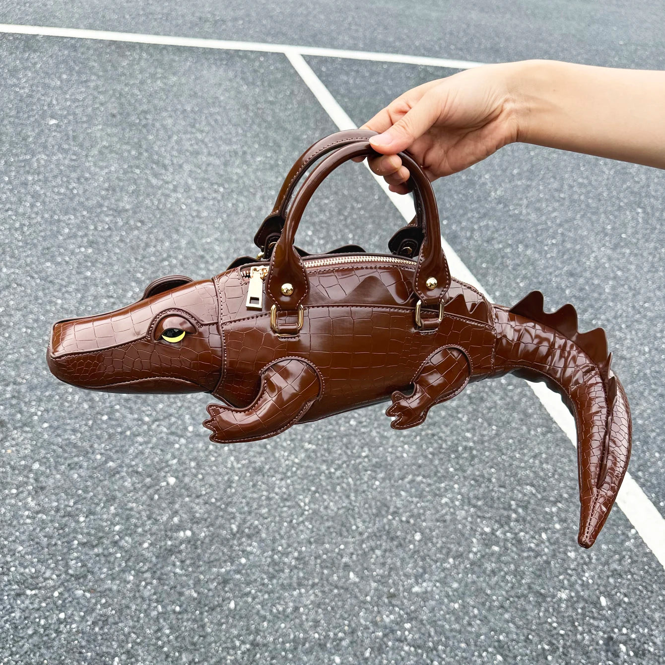 PU Leather Designer Shoulder Bag for Women Handmade Handbag