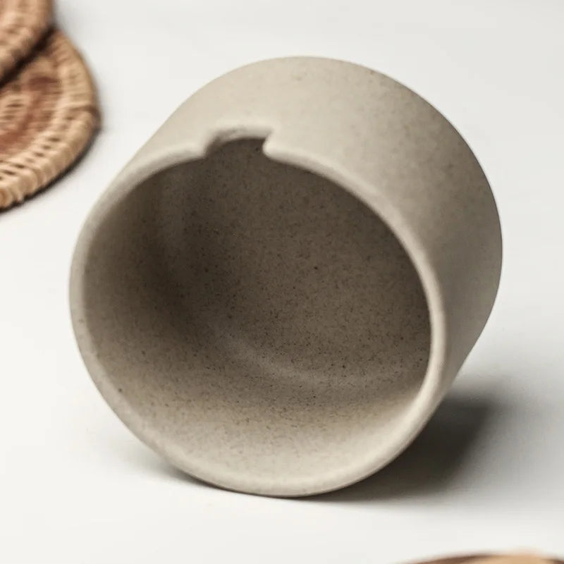 Ceramic Seasoning Jar with Bamboo Lid Spoon Japanese Spice Container Kitchen Storage
