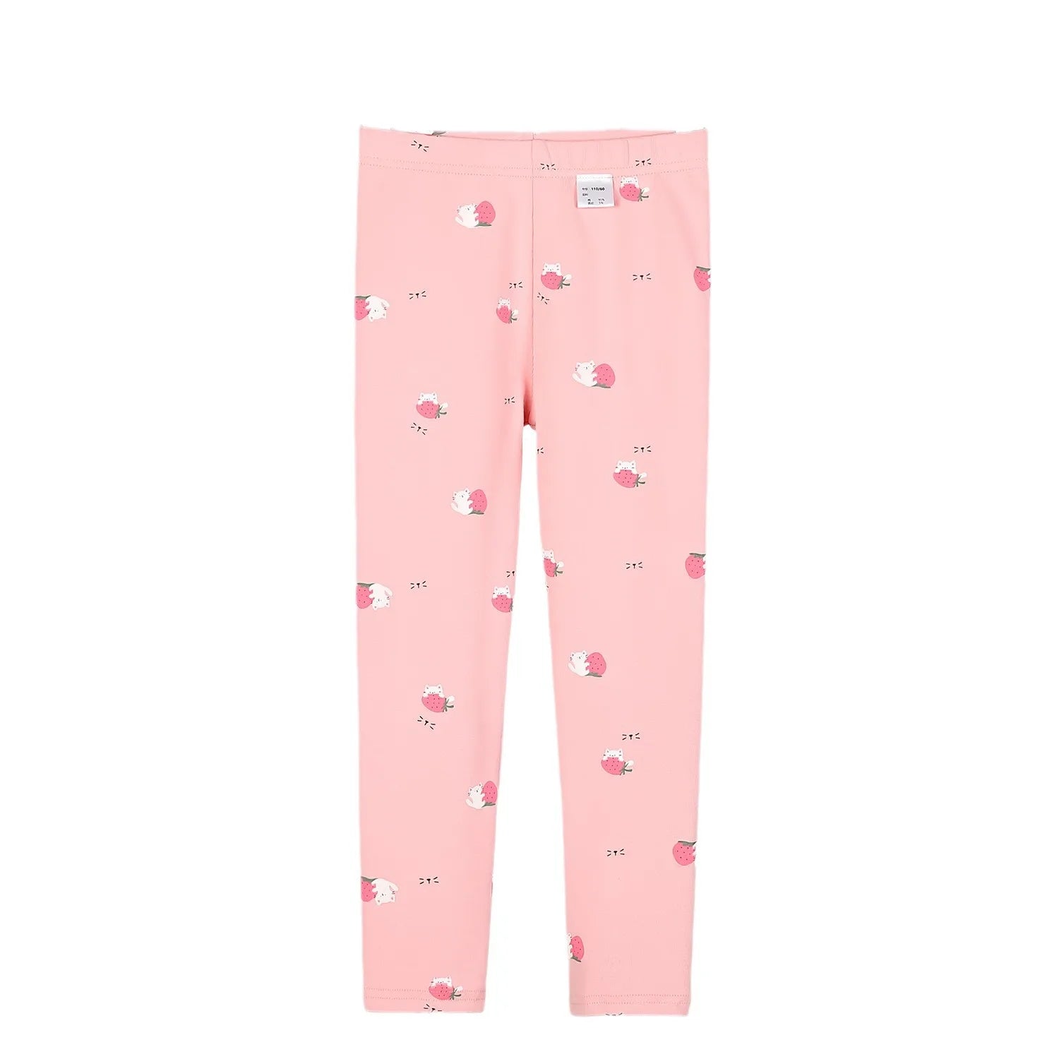 Girls Thick Cotton Winter Leggings Elastic Slim Fit Kids Pants