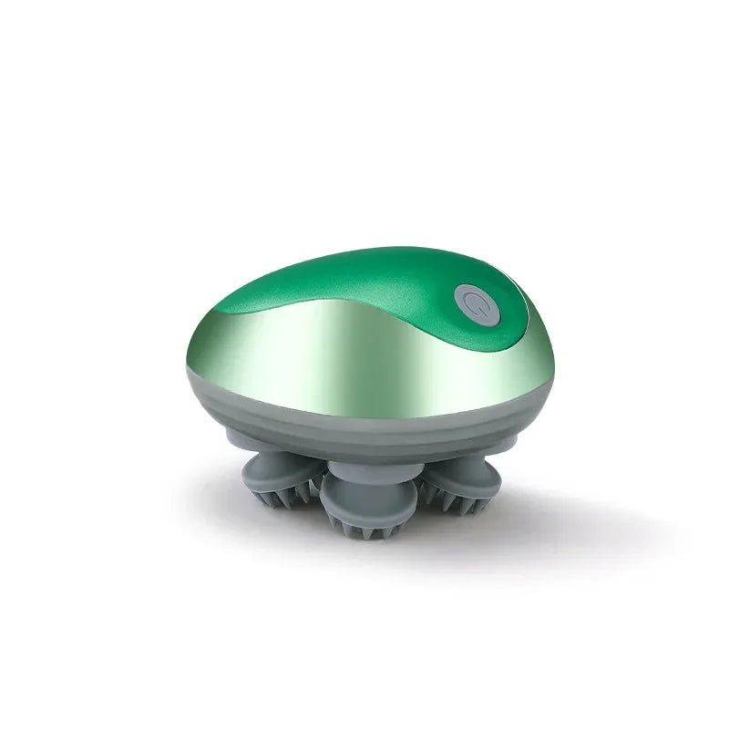 Mini Electric Scalp Massager Magnetic Rechargeable Deep Kneading Relaxation