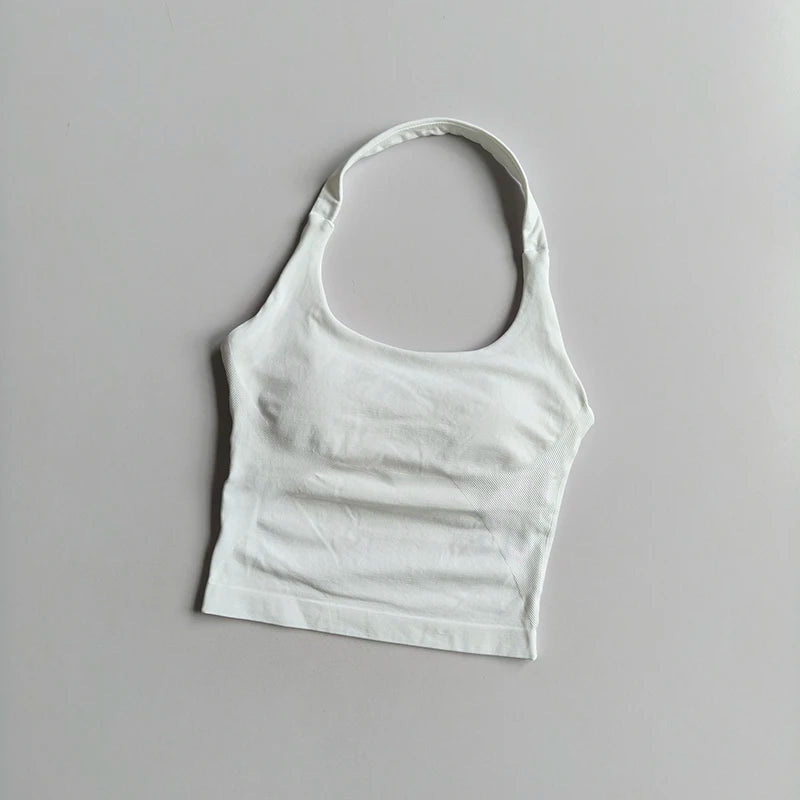 Women Halter Sports Bra Shockproof Yoga Running Fitness Vest