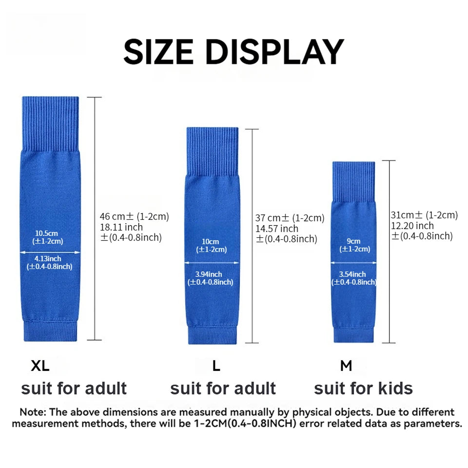 Football Shin Guard Sleeves Compression Leg Covers Breathable Soccer Socks