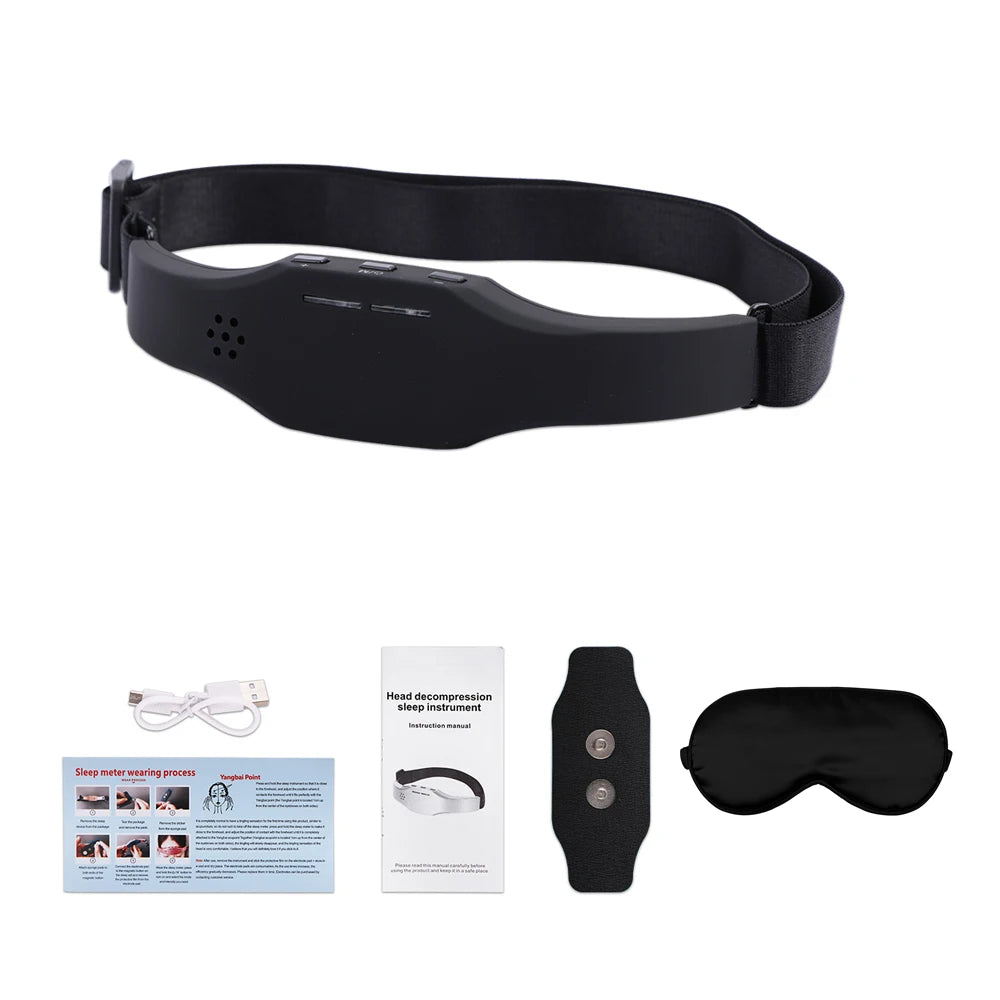 Smart Electric Head Massager Sleep Mask with Relaxation and Stress Relief