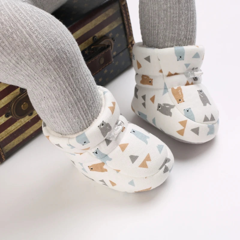 Baby Winter Cartoon Boots Soft Sole Anti Slip Toddler Shoes
