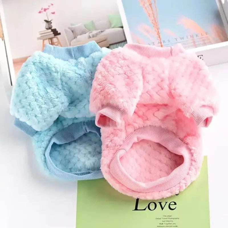 Fleece Dog Hoodie Warm Pet Sweater Jacket